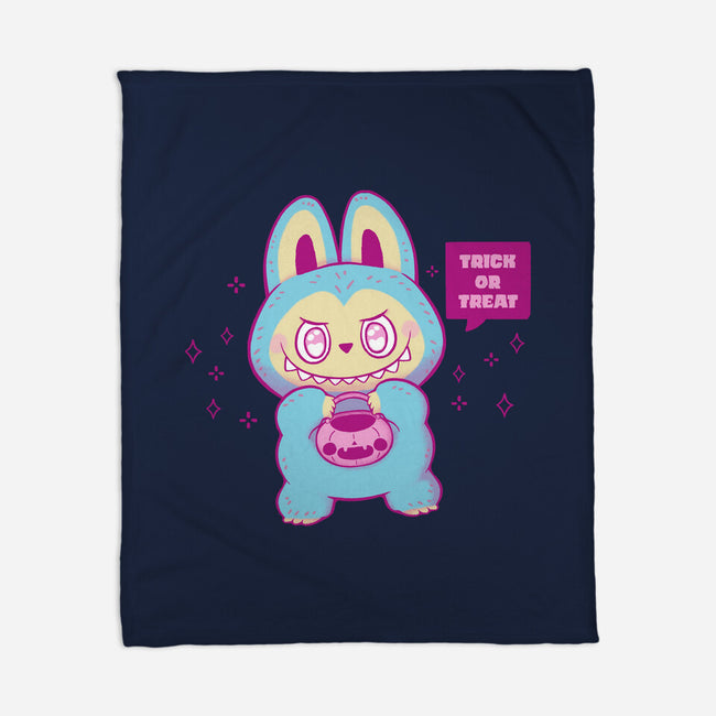 Halloween Labubu Trick Or Treat-None-Fleece-Blanket-xMorfina