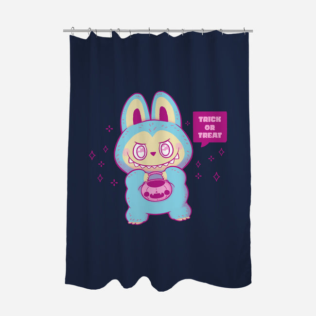 Halloween Labubu Trick Or Treat-None-Polyester-Shower Curtain-xMorfina