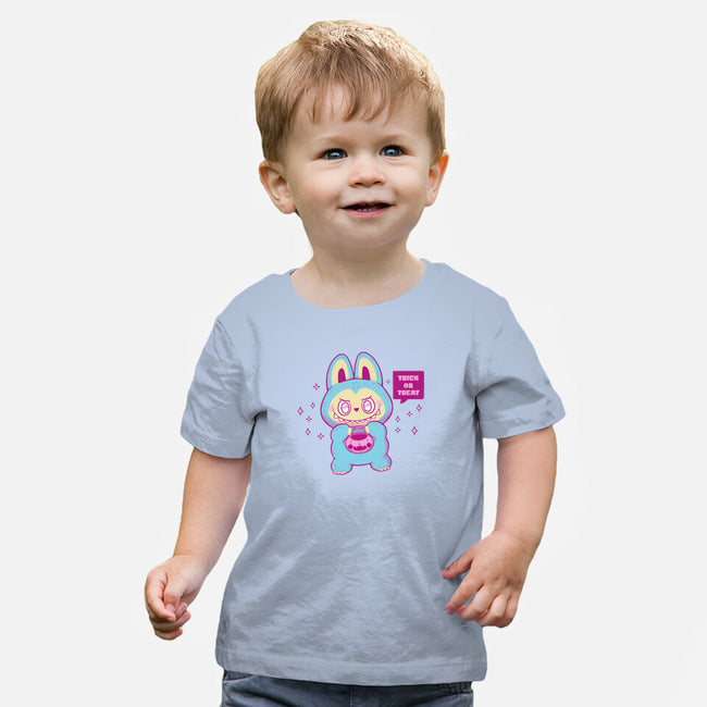 Halloween Labubu Trick Or Treat-Baby-Basic-Tee-xMorfina