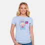 Halloween Labubu Trick Or Treat-Womens-Fitted-Tee-xMorfina