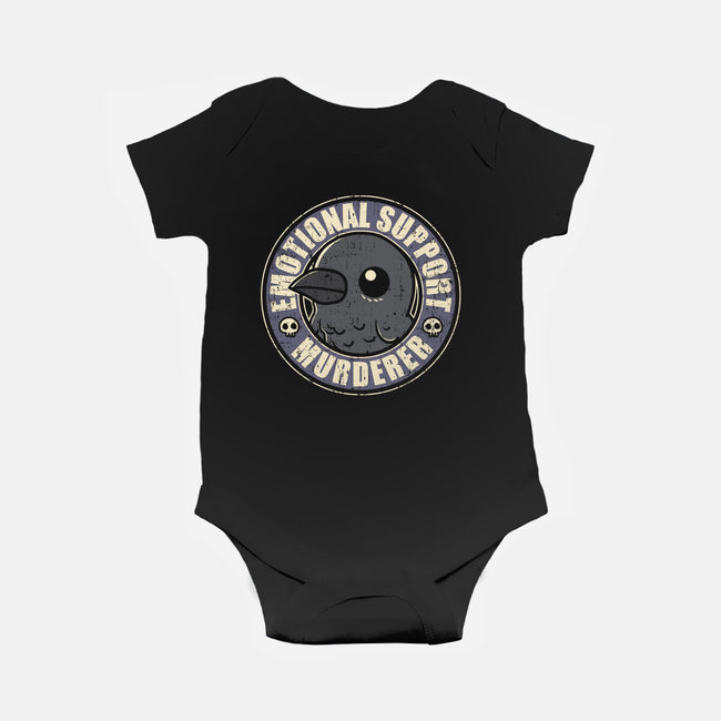 Emotional Support Murderer-Baby-Basic-Onesie-turborat14