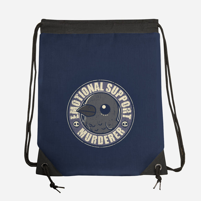 Emotional Support Murderer-None-Drawstring-Bag-turborat14