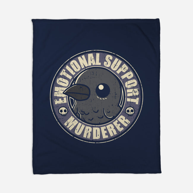 Emotional Support Murderer-None-Fleece-Blanket-turborat14