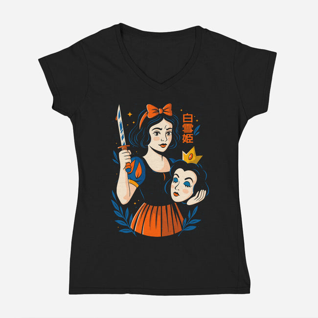 Plot Twis-Womens-V-Neck-Tee-Eoli Studio