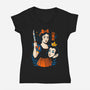 Plot Twis-Womens-V-Neck-Tee-Eoli Studio