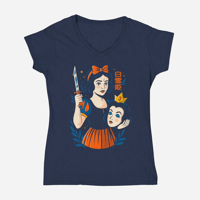 Plot Twis-Womens-V-Neck-Tee-Eoli Studio