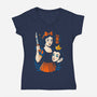 Plot Twis-Womens-V-Neck-Tee-Eoli Studio