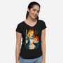 Off With Their Heads-Womens-V-Neck-Tee-Eoli Studio