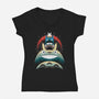 Best Friends Of Cats-Womens-V-Neck-Tee-zybbhorn