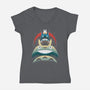 Best Friends Of Cats-Womens-V-Neck-Tee-zybbhorn