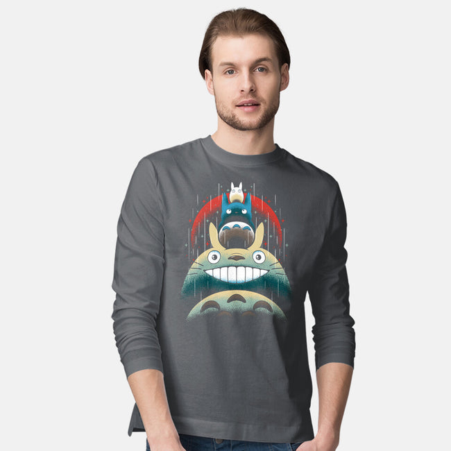 Best Friends Of Cats-Mens-Long Sleeved-Tee-zybbhorn