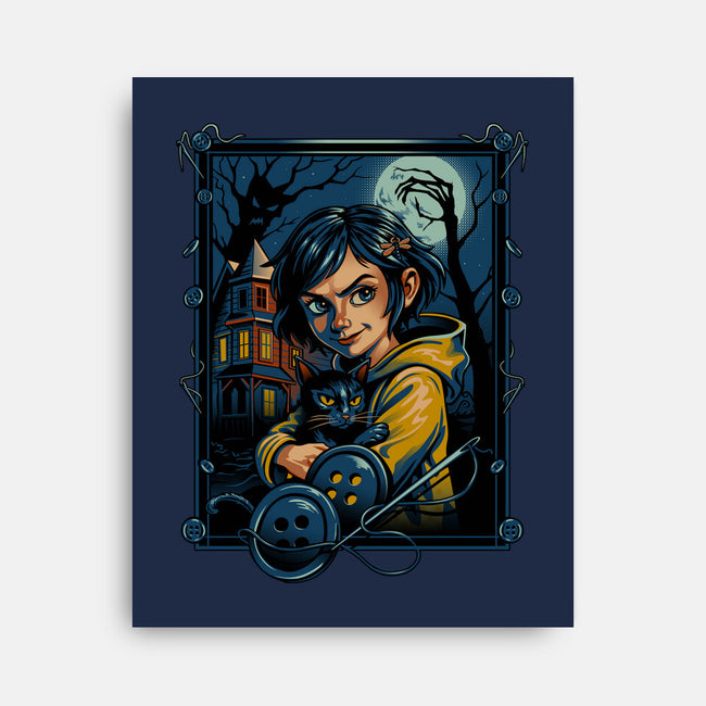The House Of Buttons-None-Stretched-Canvas-daobiwan
