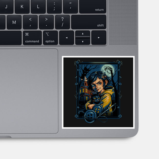 The House Of Buttons-None-Glossy-Sticker-daobiwan