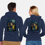 The House Of Buttons-Unisex-Zip-Up-Sweatshirt-daobiwan