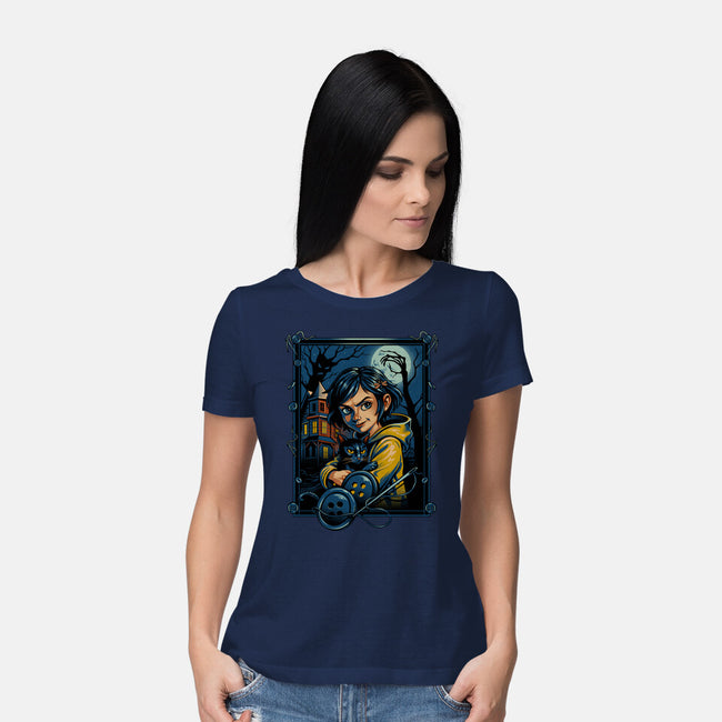 The House Of Buttons-Womens-Basic-Tee-daobiwan