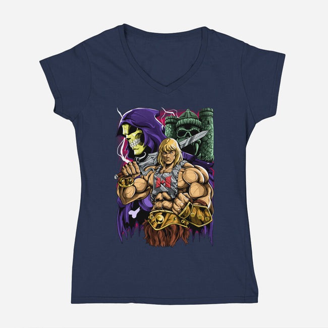For Eternia-Womens-V-Neck-Tee-Nihon Bunka