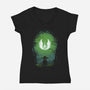 Negative Master-Womens-V-Neck-Tee-Donnie