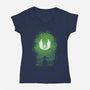 Negative Master-Womens-V-Neck-Tee-Donnie