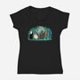 Where The Spirits Are-Womens-V-Neck-Tee-zascanauta