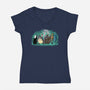 Where The Spirits Are-Womens-V-Neck-Tee-zascanauta