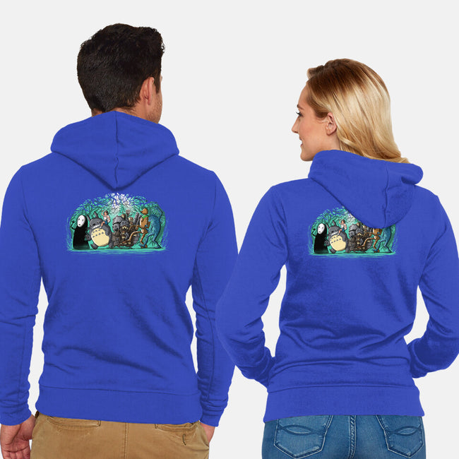 Where The Spirits Are-Unisex-Zip-Up-Sweatshirt-zascanauta