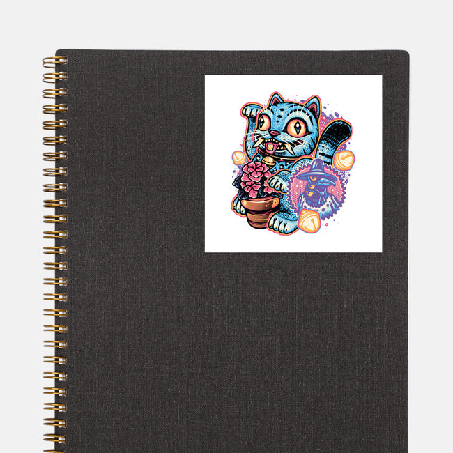 Blue Tiger Of Prosperity-None-Glossy-Sticker-glitchygorilla