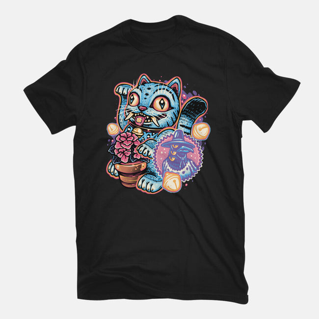 Blue Tiger Of Prosperity-Mens-Basic-Tee-glitchygorilla