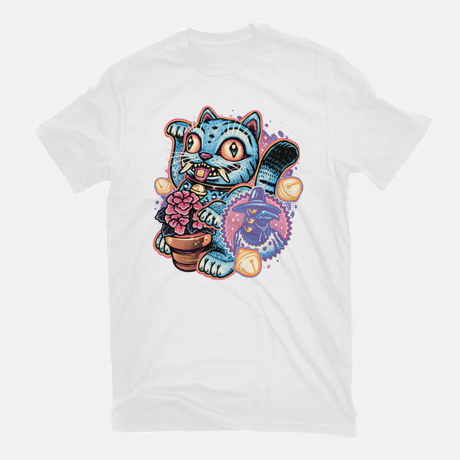 Blue Tiger Of Prosperity-Mens-Basic-Tee-glitchygorilla