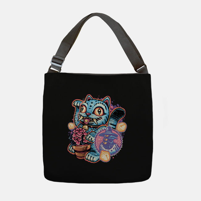 Blue Tiger Of Prosperity-None-Adjustable Tote-Bag-glitchygorilla