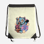 Blue Tiger Of Prosperity-None-Drawstring-Bag-glitchygorilla