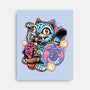 Blue Tiger Of Prosperity-None-Stretched-Canvas-glitchygorilla