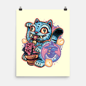 Blue Tiger Of Prosperity-None-Matte-Poster-glitchygorilla