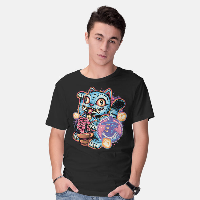 Blue Tiger Of Prosperity-Mens-Basic-Tee-glitchygorilla