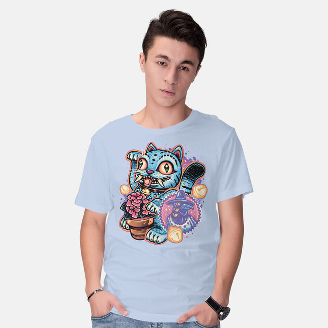 Blue Tiger Of Prosperity-Mens-Basic-Tee-glitchygorilla