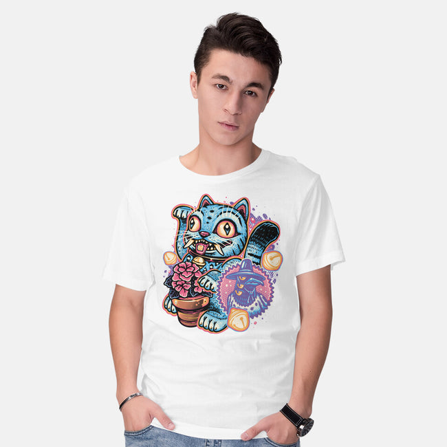 Blue Tiger Of Prosperity-Mens-Basic-Tee-glitchygorilla