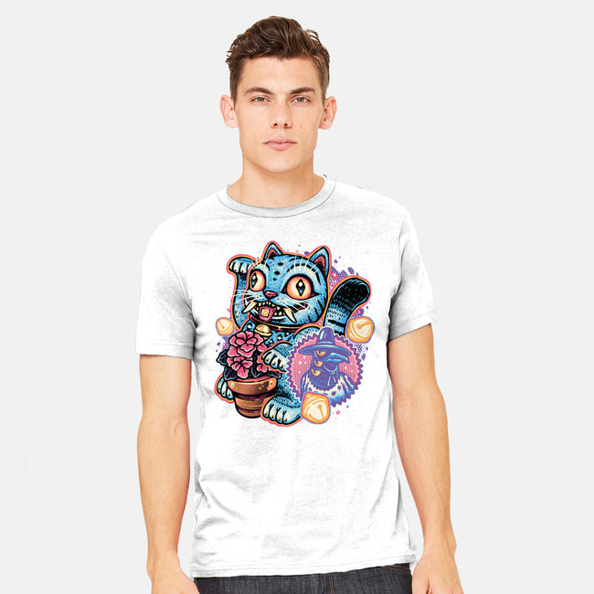 Blue Tiger Of Prosperity-Mens-Heavyweight-Tee-glitchygorilla