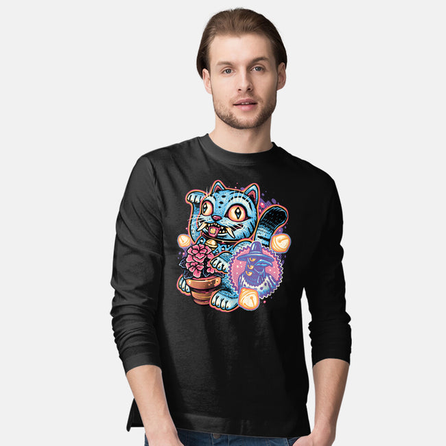Blue Tiger Of Prosperity-Mens-Long Sleeved-Tee-glitchygorilla