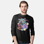 Blue Tiger Of Prosperity-Mens-Long Sleeved-Tee-glitchygorilla