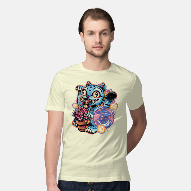 Blue Tiger Of Prosperity-Mens-Premium-Tee-glitchygorilla