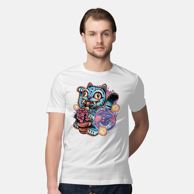 Blue Tiger Of Prosperity-Mens-Premium-Tee-glitchygorilla