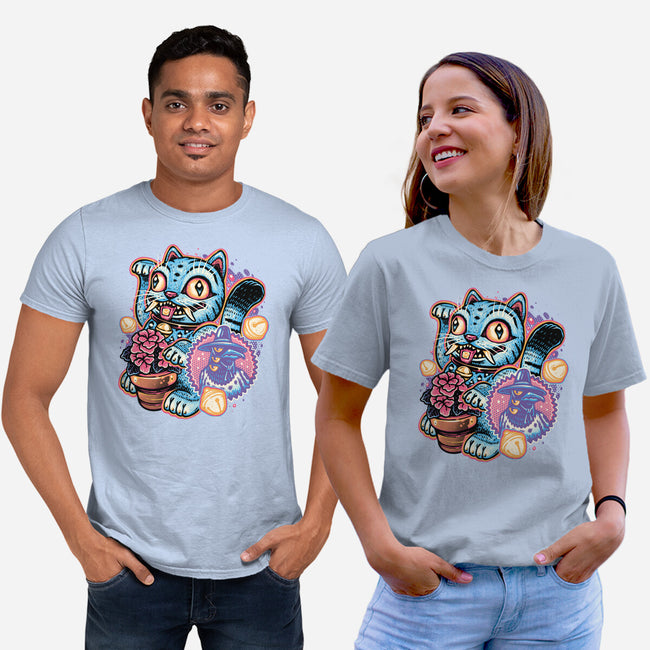 Blue Tiger Of Prosperity-Unisex-Basic-Tee-glitchygorilla