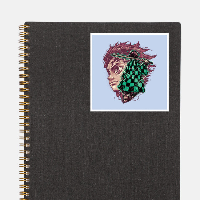 The Legend Of The Slayer-None-Glossy-Sticker-glitchygorilla