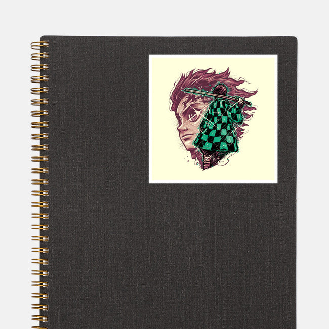 The Legend Of The Slayer-None-Glossy-Sticker-glitchygorilla