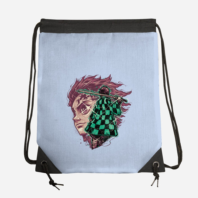 The Legend Of The Slayer-None-Drawstring-Bag-glitchygorilla