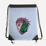 The Legend Of The Slayer-None-Drawstring-Bag-glitchygorilla