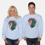 The Legend Of The Slayer-Unisex-Crew Neck-Sweatshirt-glitchygorilla