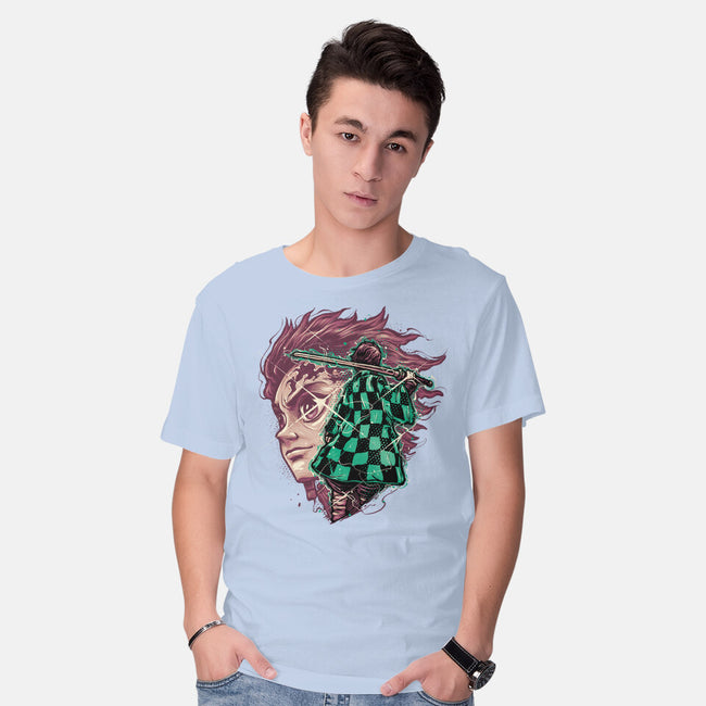 The Legend Of The Slayer-Mens-Basic-Tee-glitchygorilla