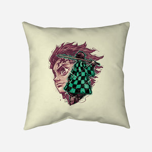 The Legend Of The Slayer-None-Removable Cover w Insert-Throw Pillow-glitchygorilla