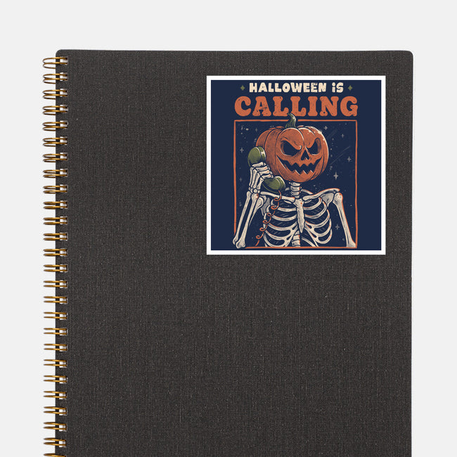 Halloween Is Calling-None-Glossy-Sticker-eduely