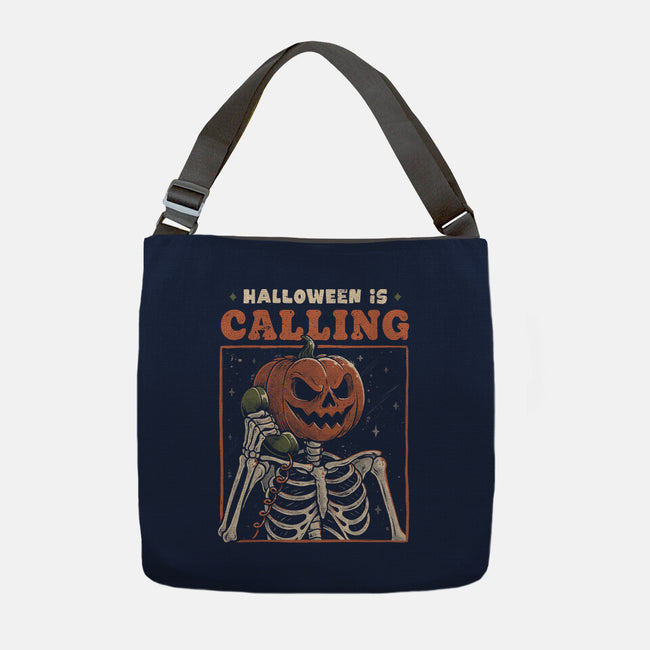 Halloween Is Calling-None-Adjustable Tote-Bag-eduely